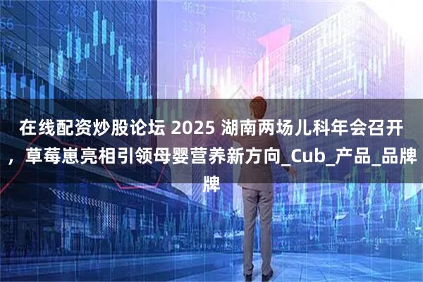 在线配资炒股论坛 2025 湖南两场儿科年会召开，草莓崽亮相引领母婴营养新方向_Cub_产品_品牌